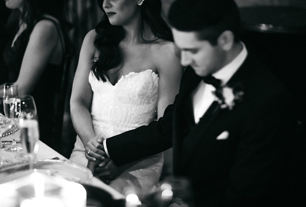 Houston photographer captures couple during their glamorous Houston wedding reception.